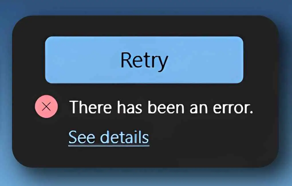 Microsoft store bir hata oluştu